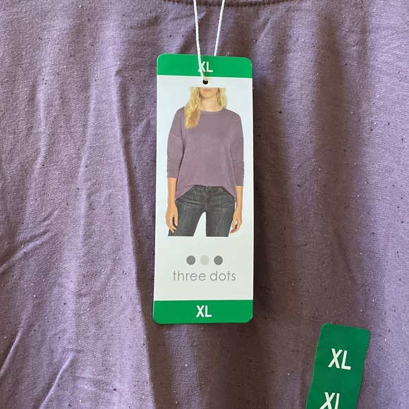 Three Dots Long sleeve top NWT - Picture 2 of 5